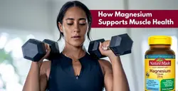 A healthy woman lifting weights