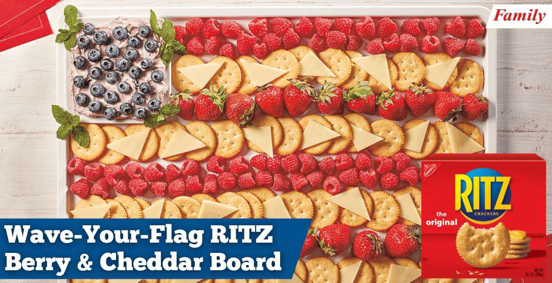 Berry Ritz Wave-Your-Flag RITZ Berry & Cheddar Board